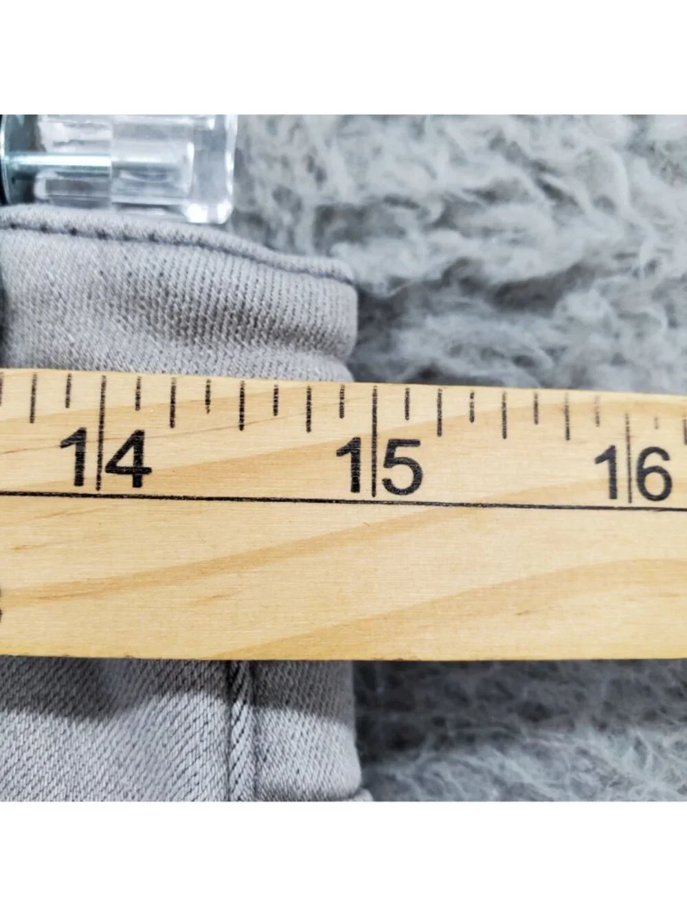 The Ivy Jeans Womens 12 Gray Skinny Cotton Blend Regular Fit Classic Style
